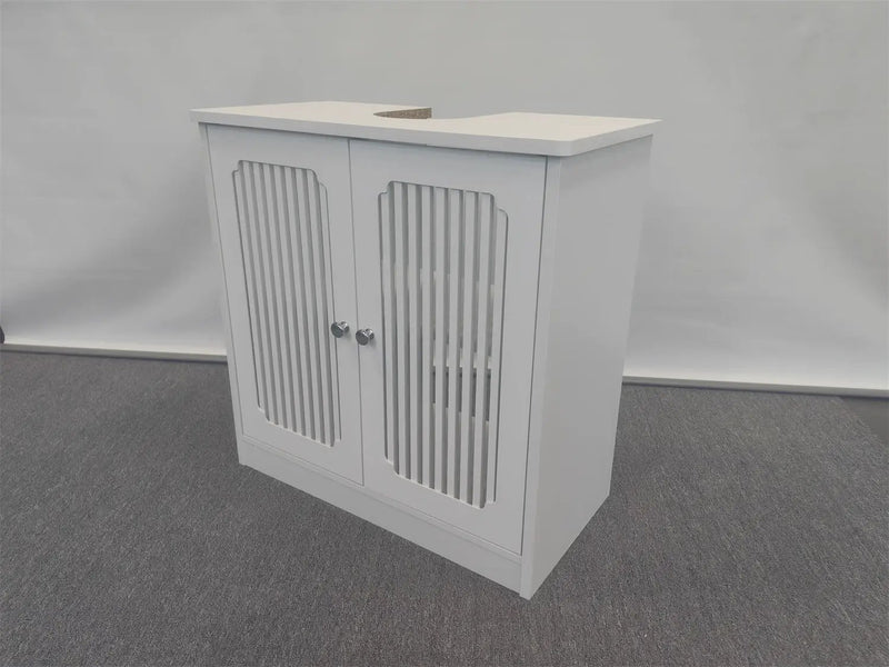 Louvered Double-Door Floor-Standing Bathroom Vanity by HouseOfZazla