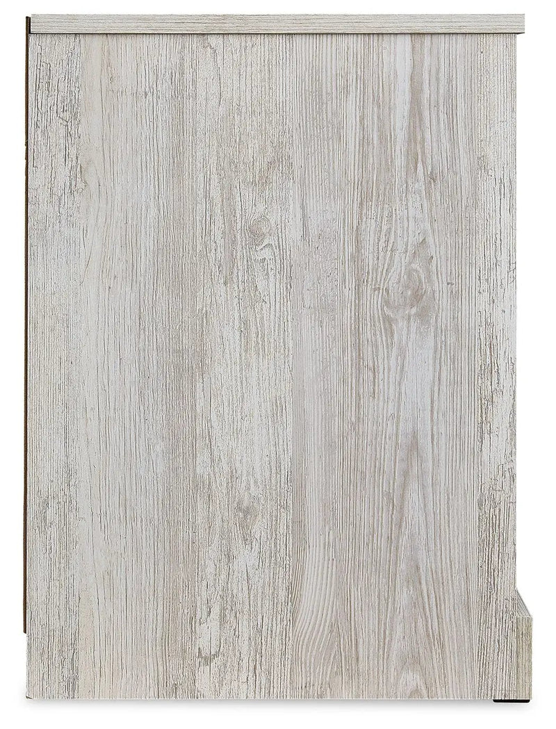Paxberry - One Drawer Night Stand - Open Cubby - Whitewash by Unique Piece Furniture