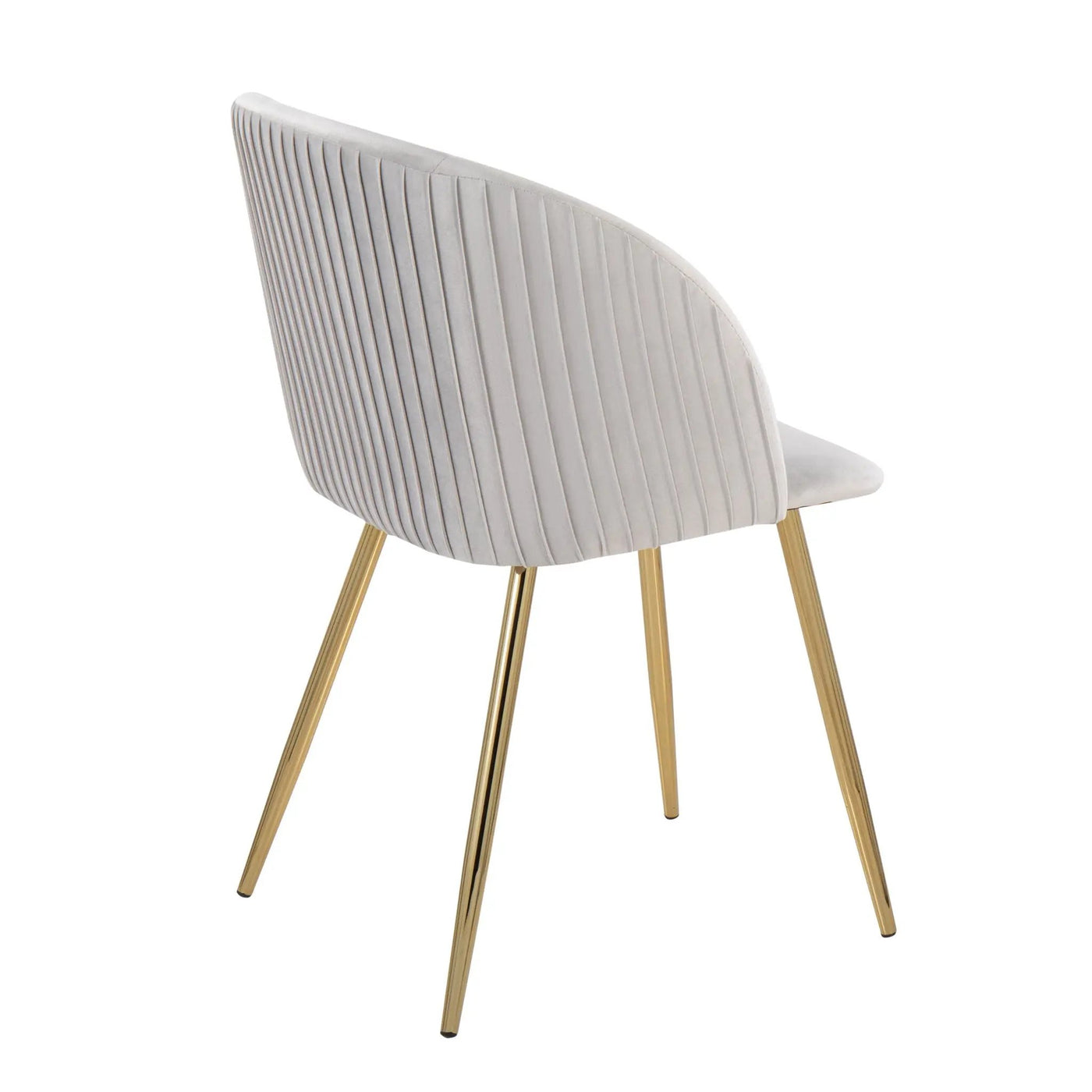 Fran - Pleated Waves Contemporary Chair (Set of 2) by HouseOfZazla