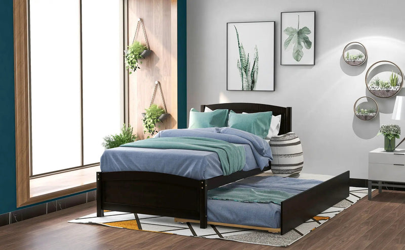 Platform Bed & Headboard, Footboard And Wood Slat Support by HouseOfZazla