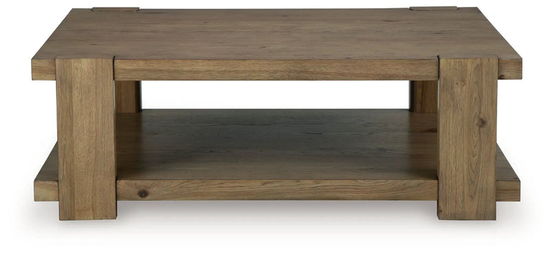 Flangren - Rectangular Cocktail Table - Light Brown by Unique Piece Furniture
