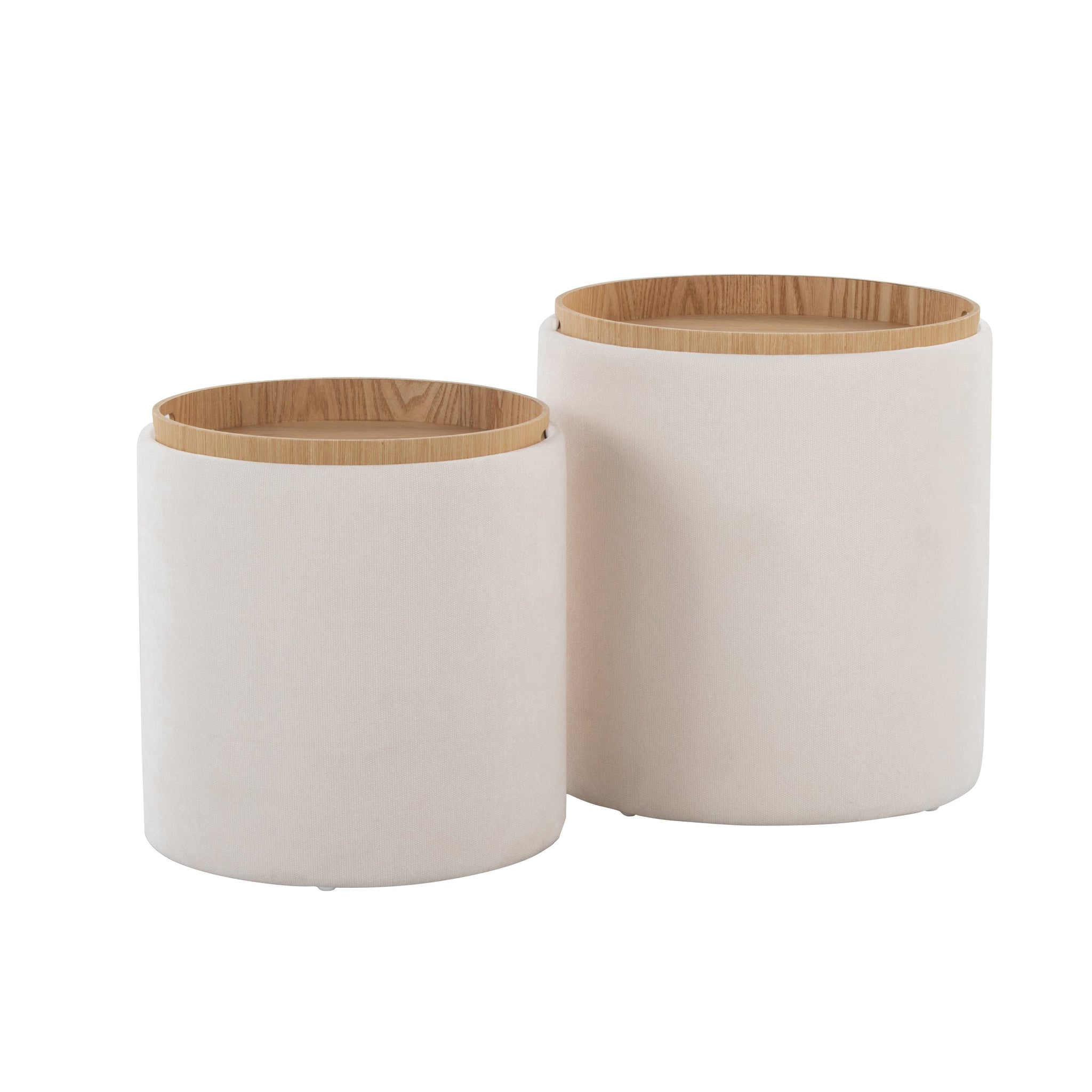 Contemporary Nesting Ottoman Set in by HouseOfZazla