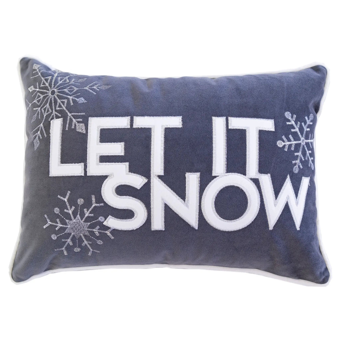 Nneka Let It Snow Lumbar Pillow by HouseOfZazla