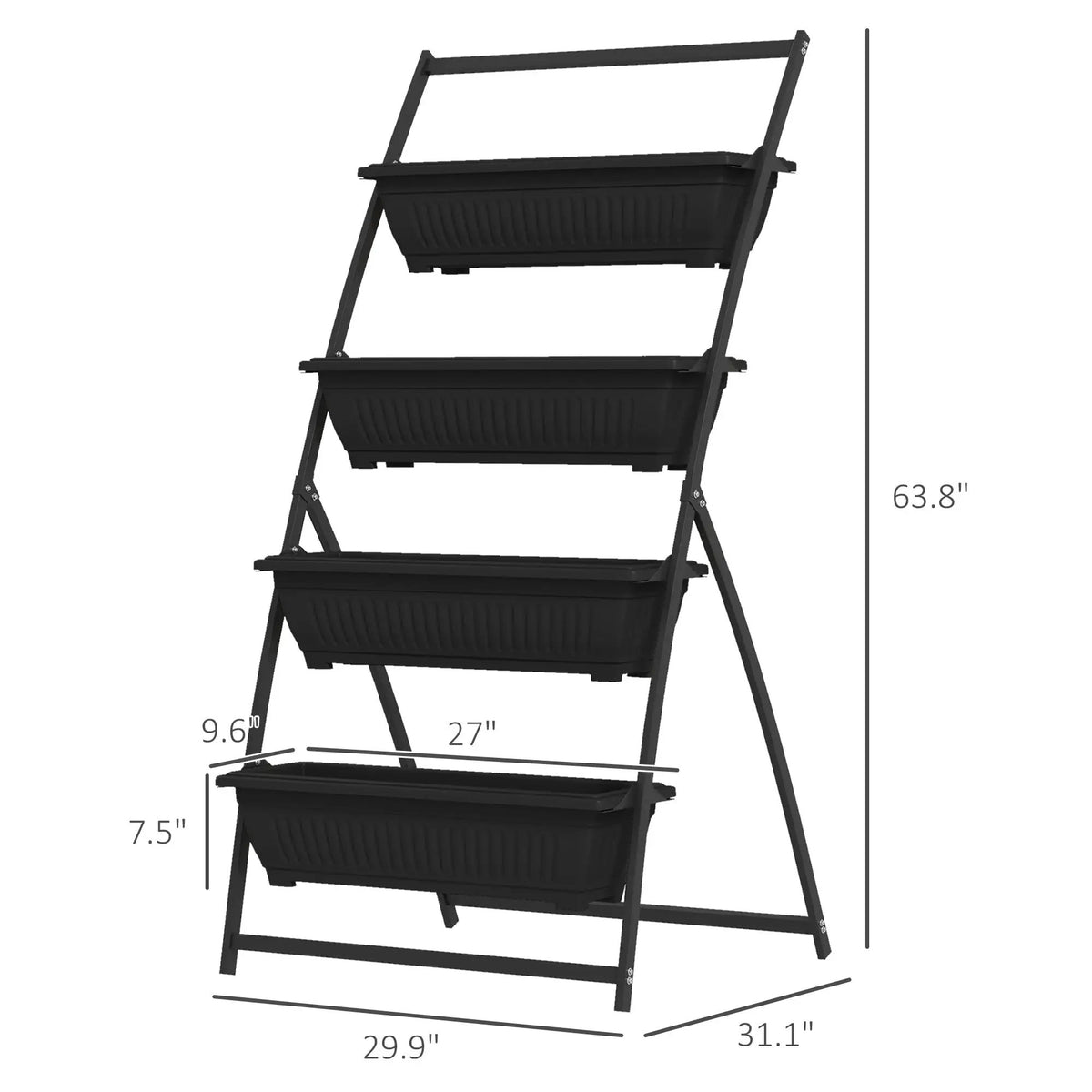 4-Tier Vertical Raised Garden Planter by HouseOfZazla