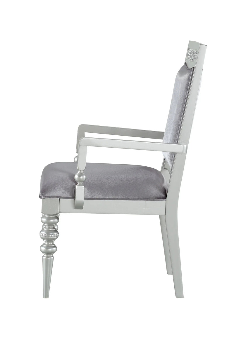 Maverick - Arm Chair (Set of 2) - Silver by Unique Piece Furniture