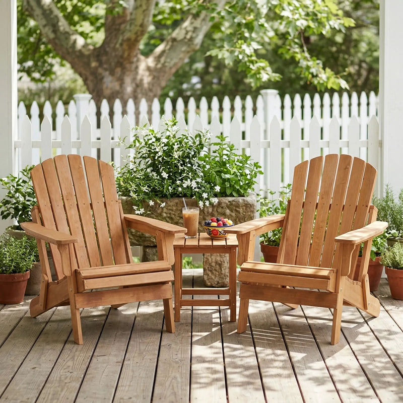 Oversize Outdoor Folding Adirondack Chair, Patio Chair For Garden by HouseOfZazla