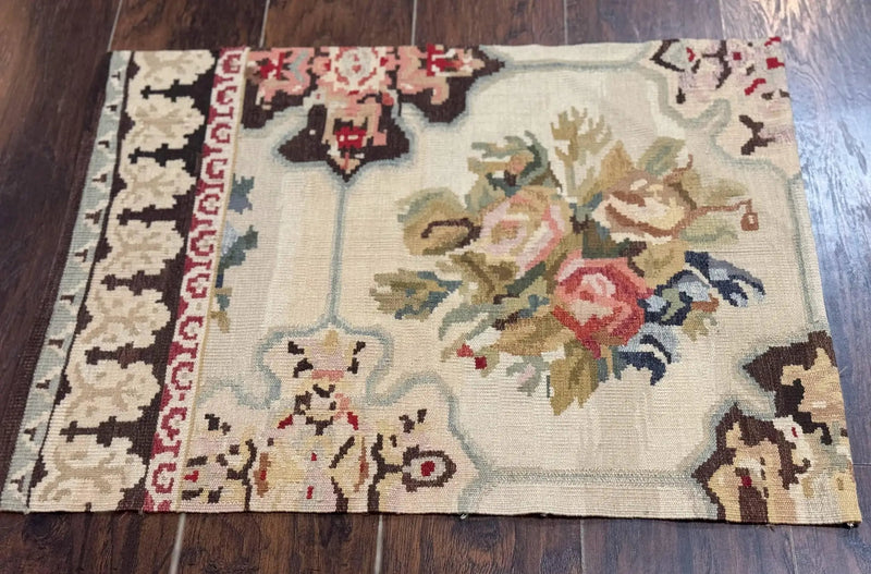 Antique Bessarabian Flatweave Kilim Rug 2x3, Sampler Rug 2 x 3 ft, Small Flatweave, Wool Handmade by Jewel Rugs
