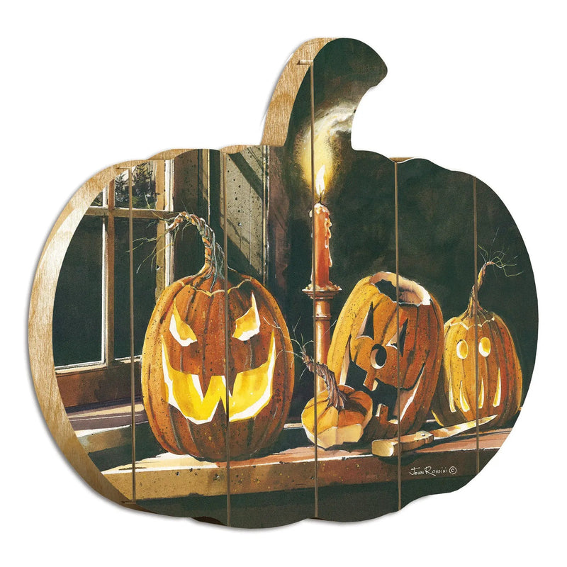 The Carving Table Wooden Pumpkin Wall Art Trio by John Rossini by HouseOfZazla