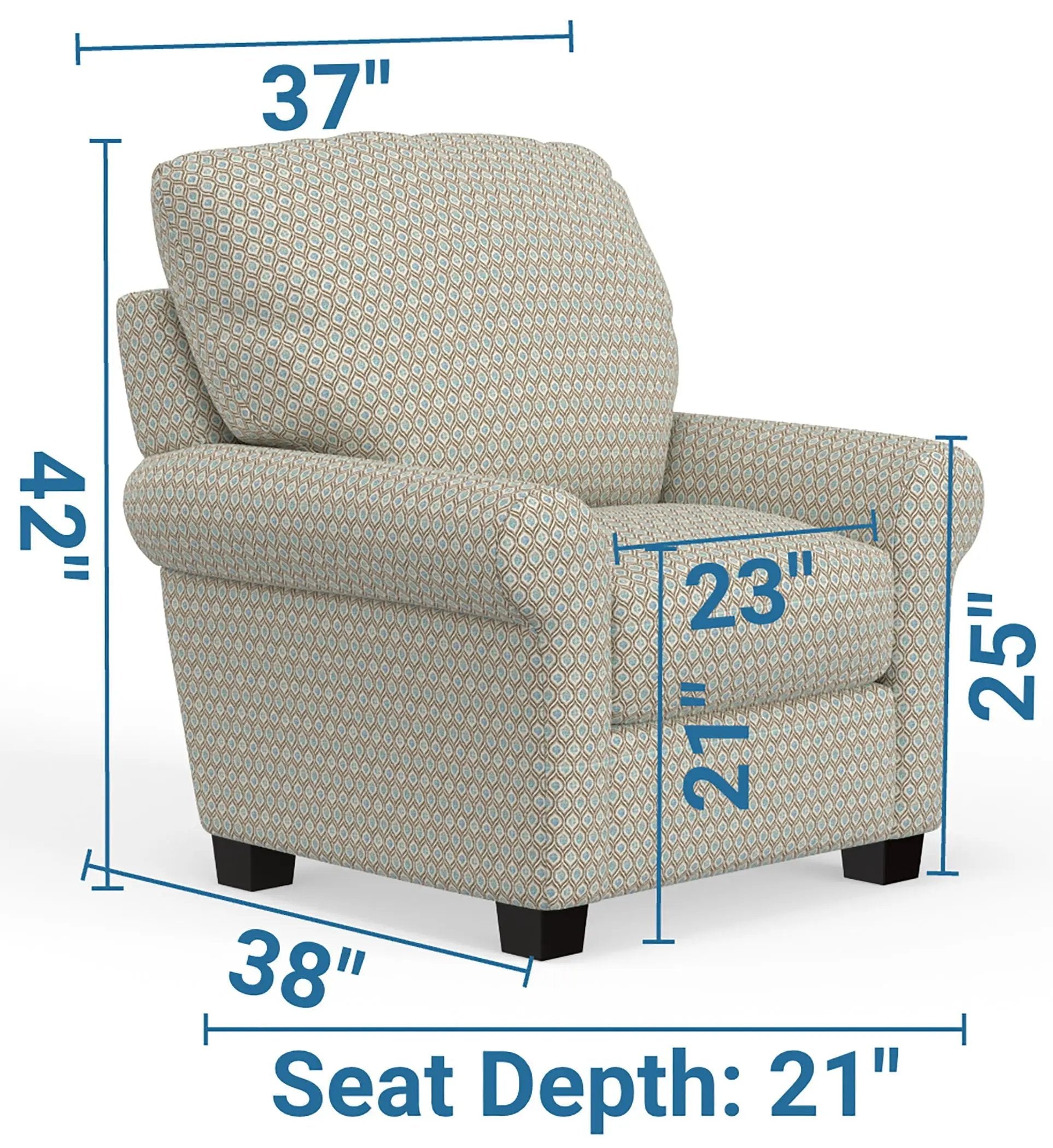 Magnolia - Accent Chair - Sky by Unique Piece Furniture