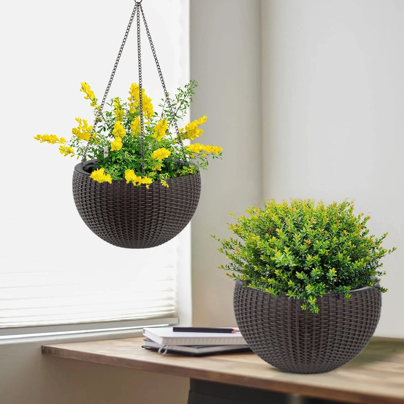 Self Watering Hanging Planter by Unique Piece Furniture
