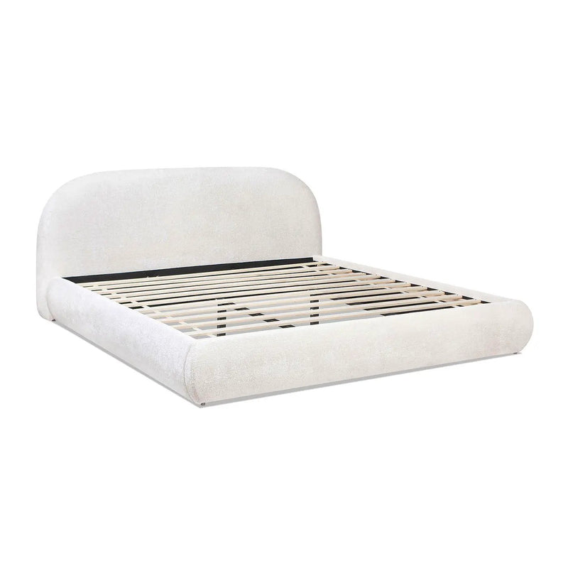 Archie Puffy Grounded - Upholstered Platform Bed by HouseOfZazla