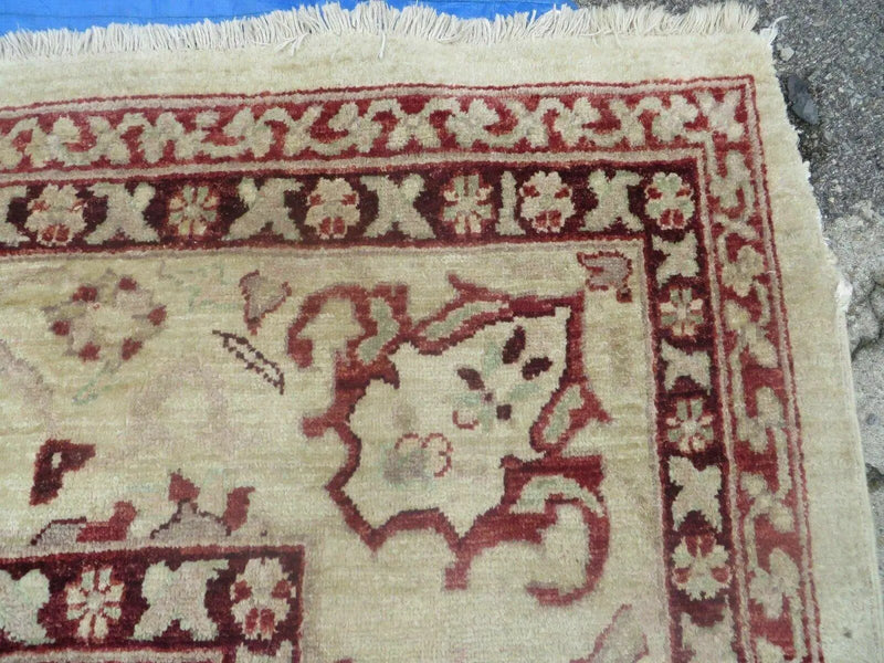 10' X 14' Vintage Hand Knotted Made Indian Agra Wool Rug Vegetable Dyes by Jewel Rugs