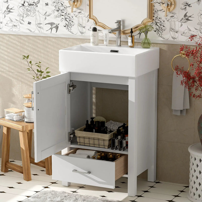 Bathroom Vanity With Sink, Frame And Drawer by Unique Piece Furniture