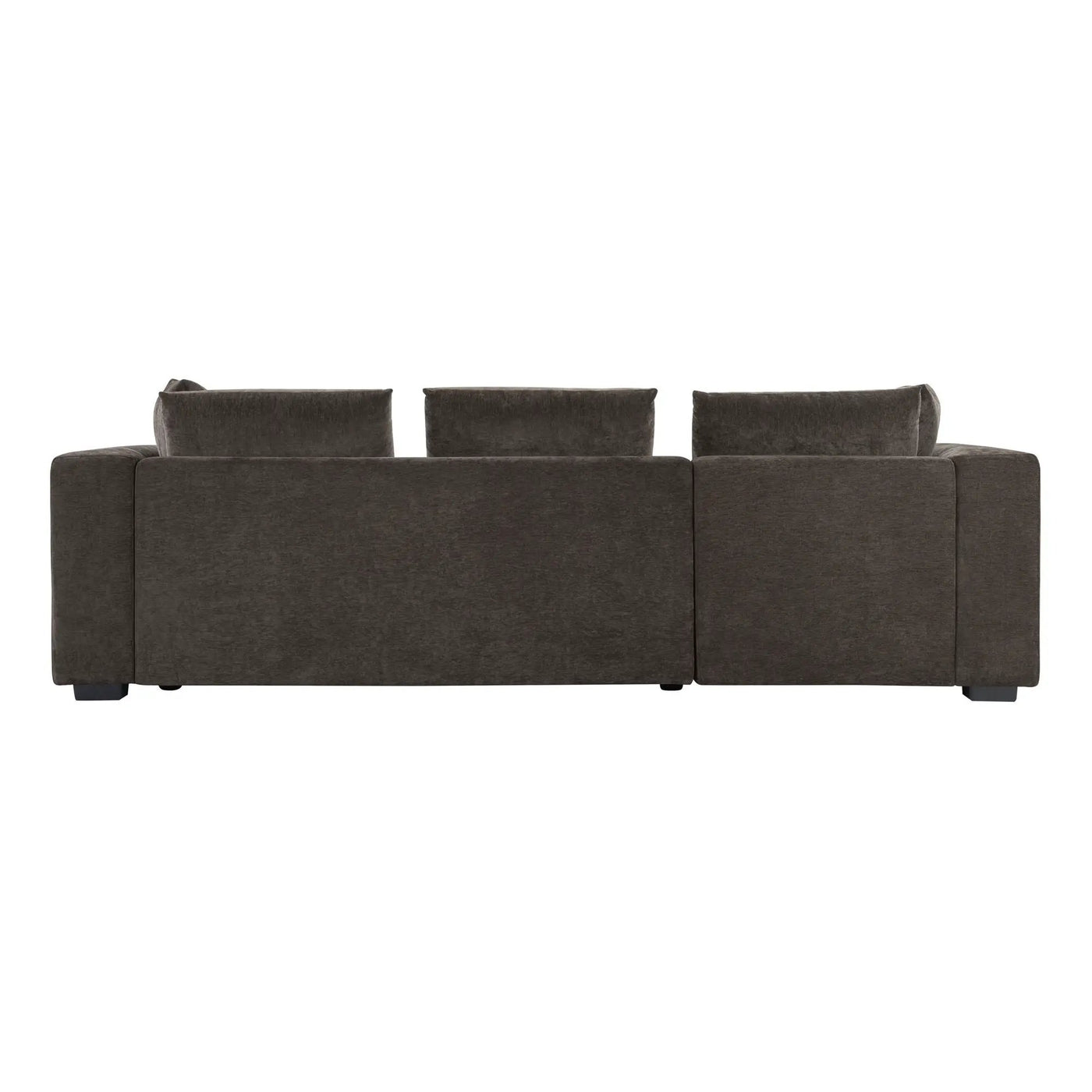 Modern L Shaped Sectional Sofa With Upholstery And Wooden Storage by HouseOfZazla