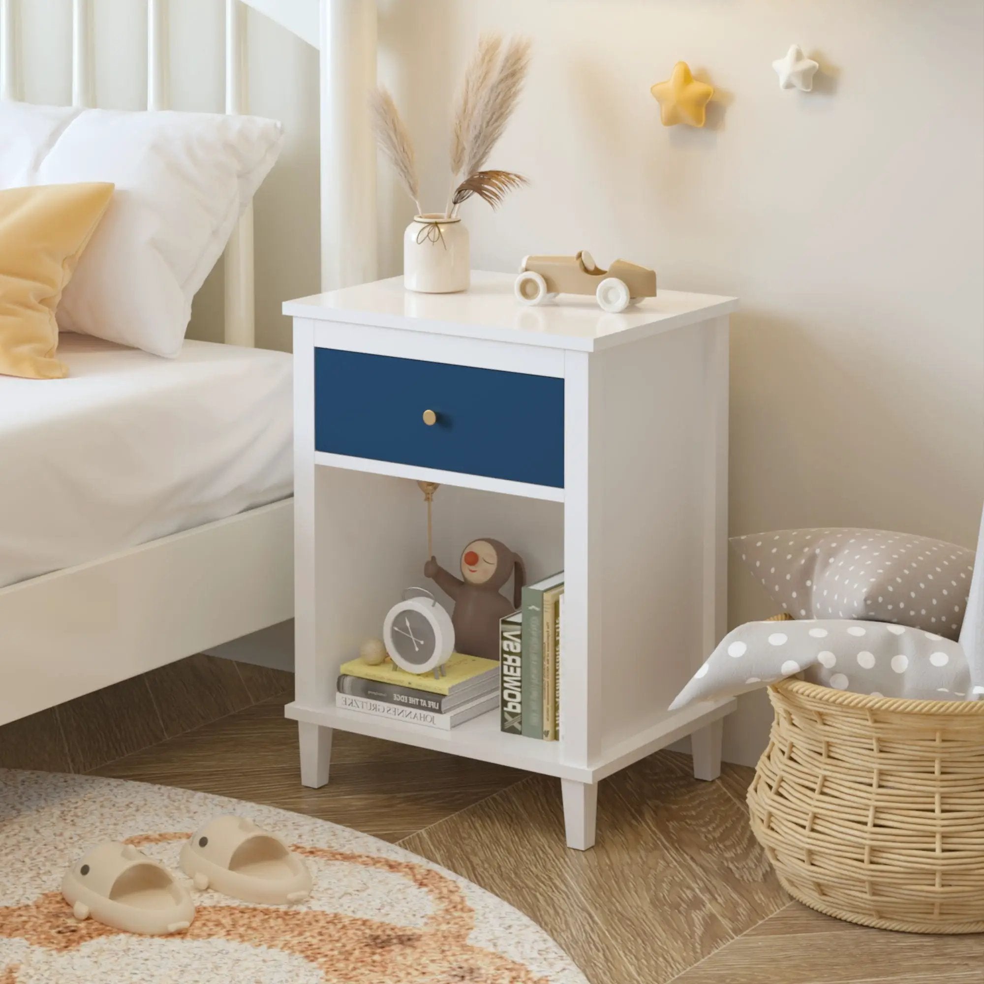 Nightstand With 1 Drawer 1 Shelf by Unique Piece Furniture
