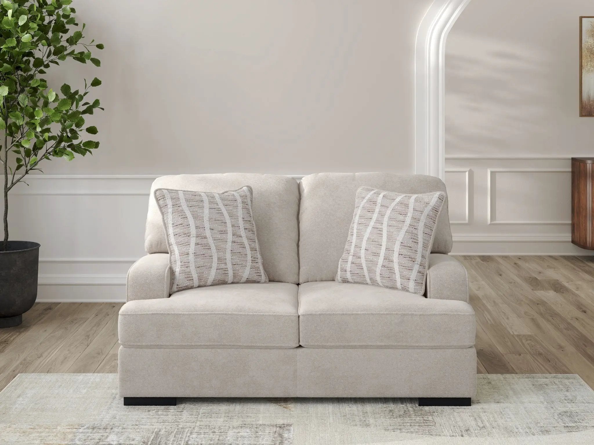 High Profile - Loveseat - Taupe by Unique Piece Furniture