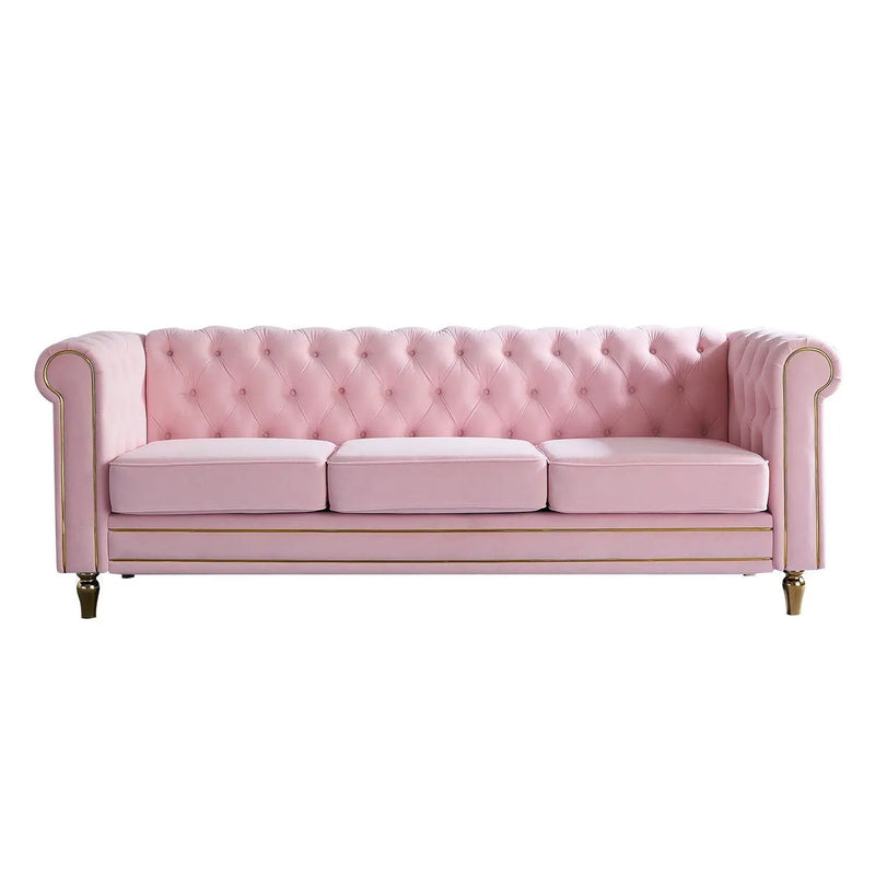 Chesterfield - Sofa 84.65" For Living Room by HouseOfZazla