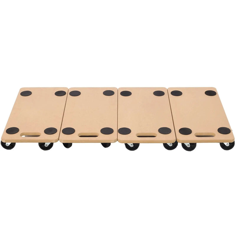 Furniture Moving Dolly, Heavy Duty Wood Rolling Mover With Wheels For Piano Couch Fridge Heavy Items, Securely Holds 500 Lbs (Set of 4) - Natural by Unique Piece Furniture