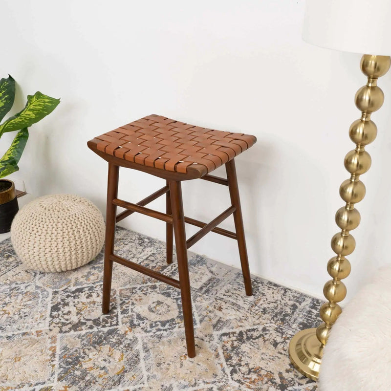 Maya - Stool - Rustic / Tan by HouseOfZazla