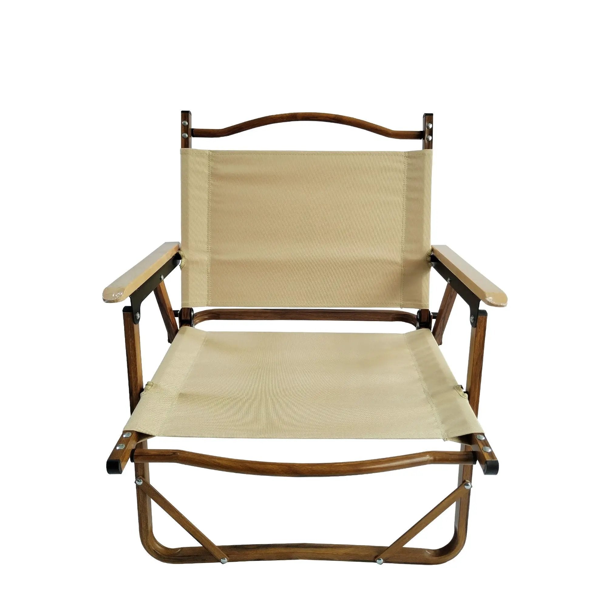 Comfy Foldable And Portable Chair With Armrests, Indoor And Outdoor (Set of 4) - Brown by HouseOfZazla