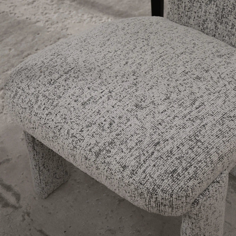 Armless Curved Back Accent Chairs