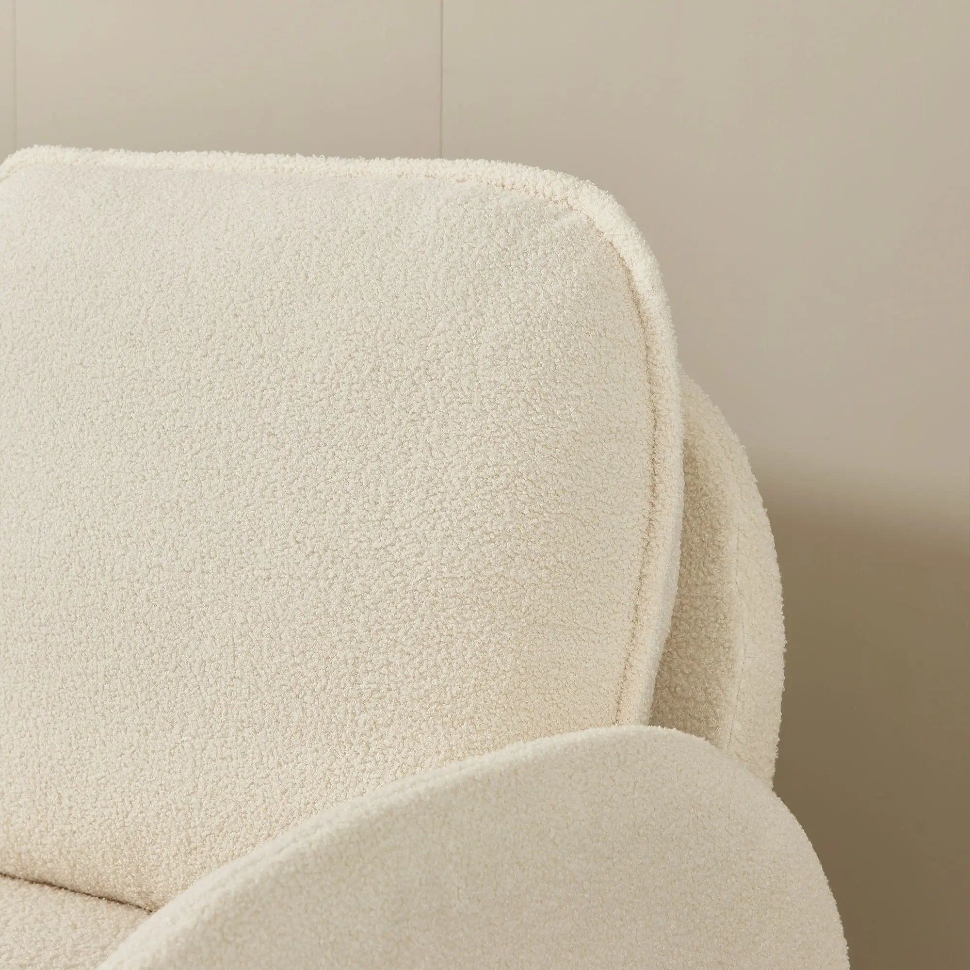 Loveseat Sofa Small Couch For Living Room, Sherpa Fabric Upholstered Loveseat Sofa Couch, Small Loveseat Sofa For Apartment, Bedroom by Unique Piece Furniture