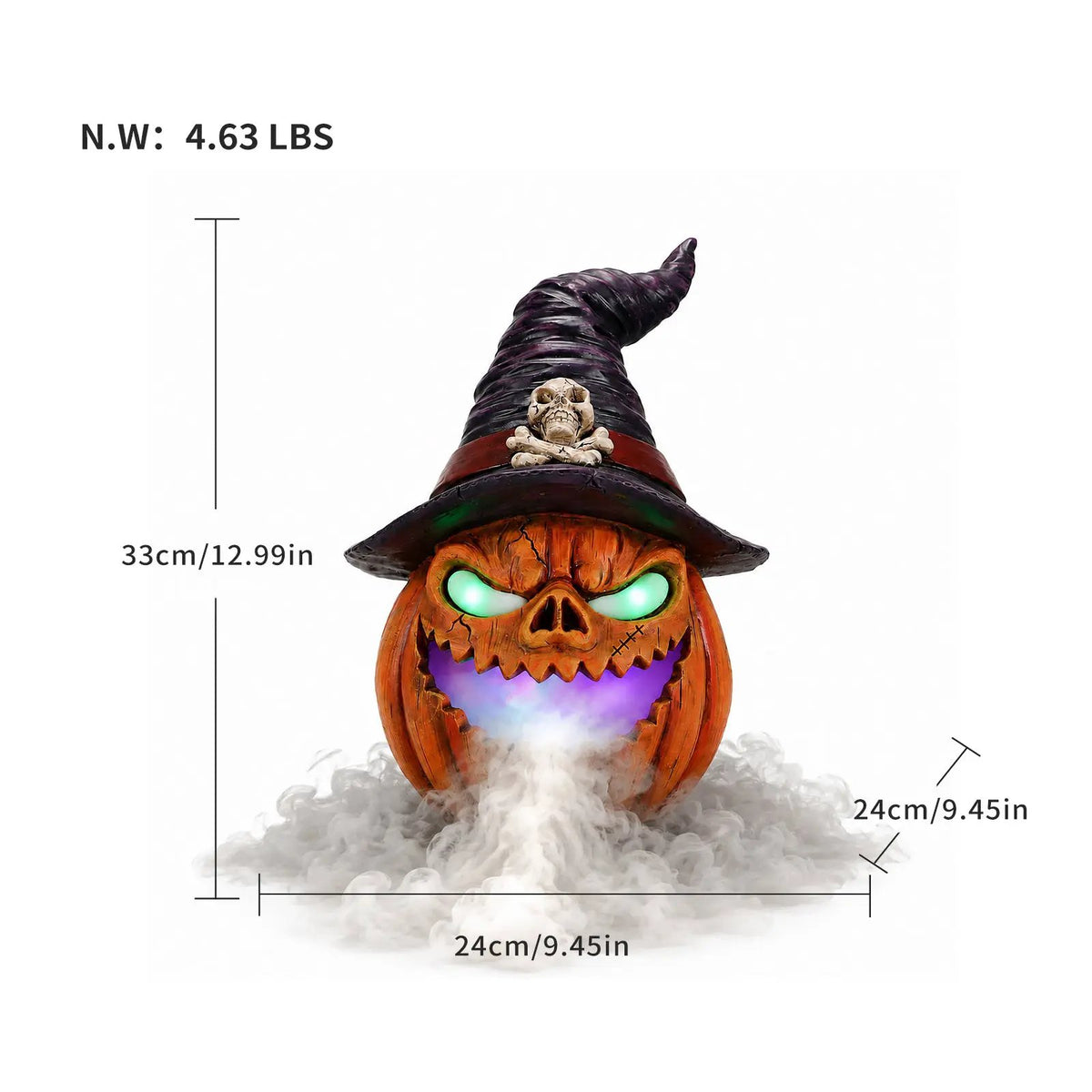Halloween Jack-O'-Lantern Pumpkin Mist Sprayer Ornament by HouseOfZazla
