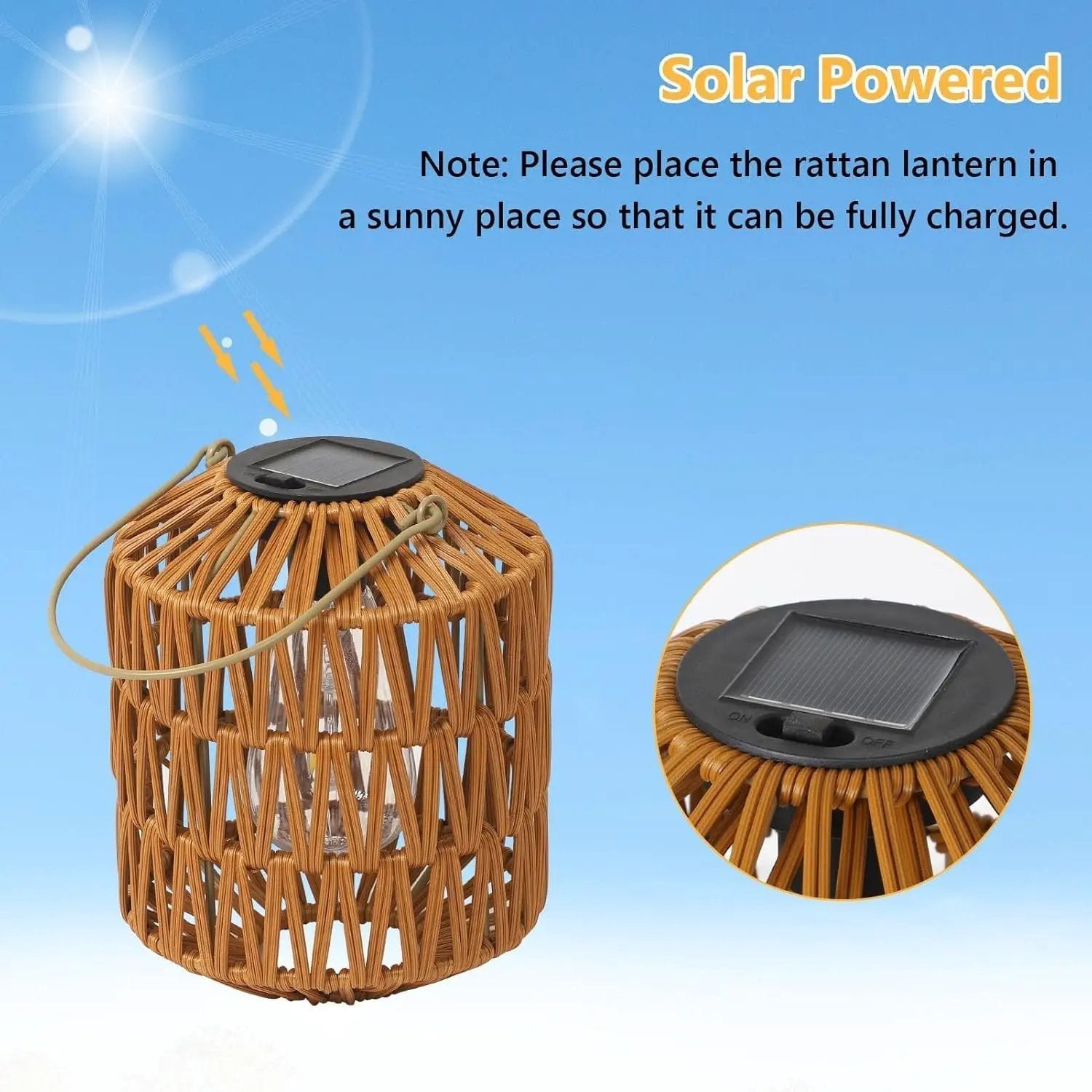 2 Pack Solar Lanterns Outdoor Waterproof by HouseOfZazla