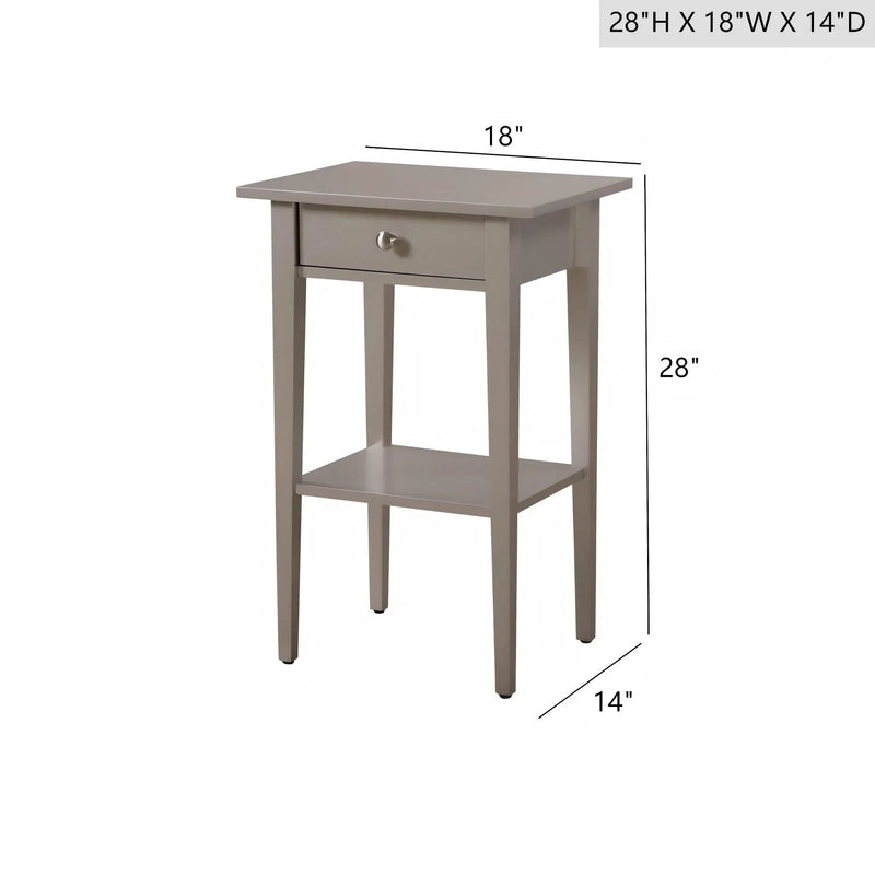 Dalton - Nightstand - Silver Champagne by Unique Piece Furniture