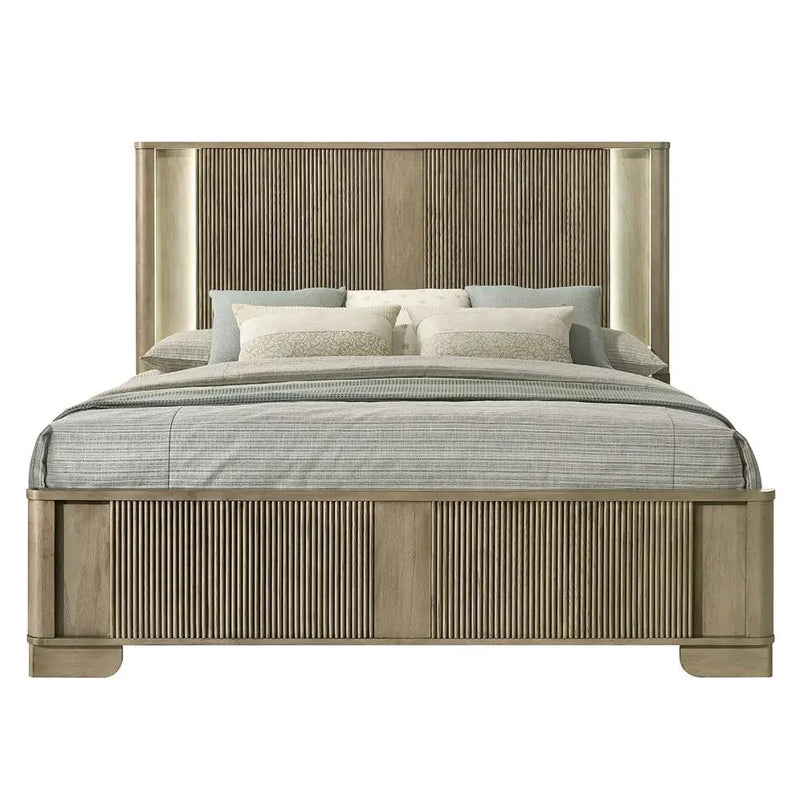 Lakkari - Bed With LED by Unique Piece Furniture