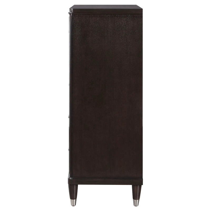 Niguel - 5 Drawer Chest Storage Furniture - Brown by HouseOfZazla