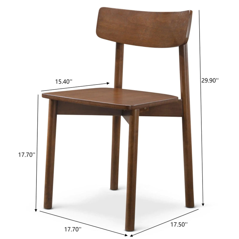 Dining Chair (Set of 2) - Rich Walnut by HouseOfZazla