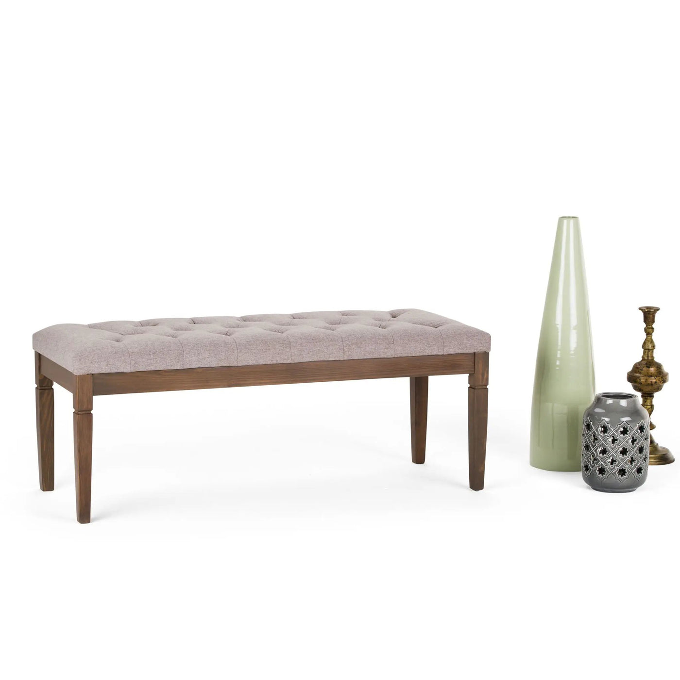 Waverly - Upholstered Tufted Ottoman Bench by HouseOfZazla