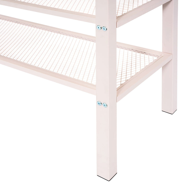 Loft Bed With 4 Tier Shelves And Storage by HouseOfZazla