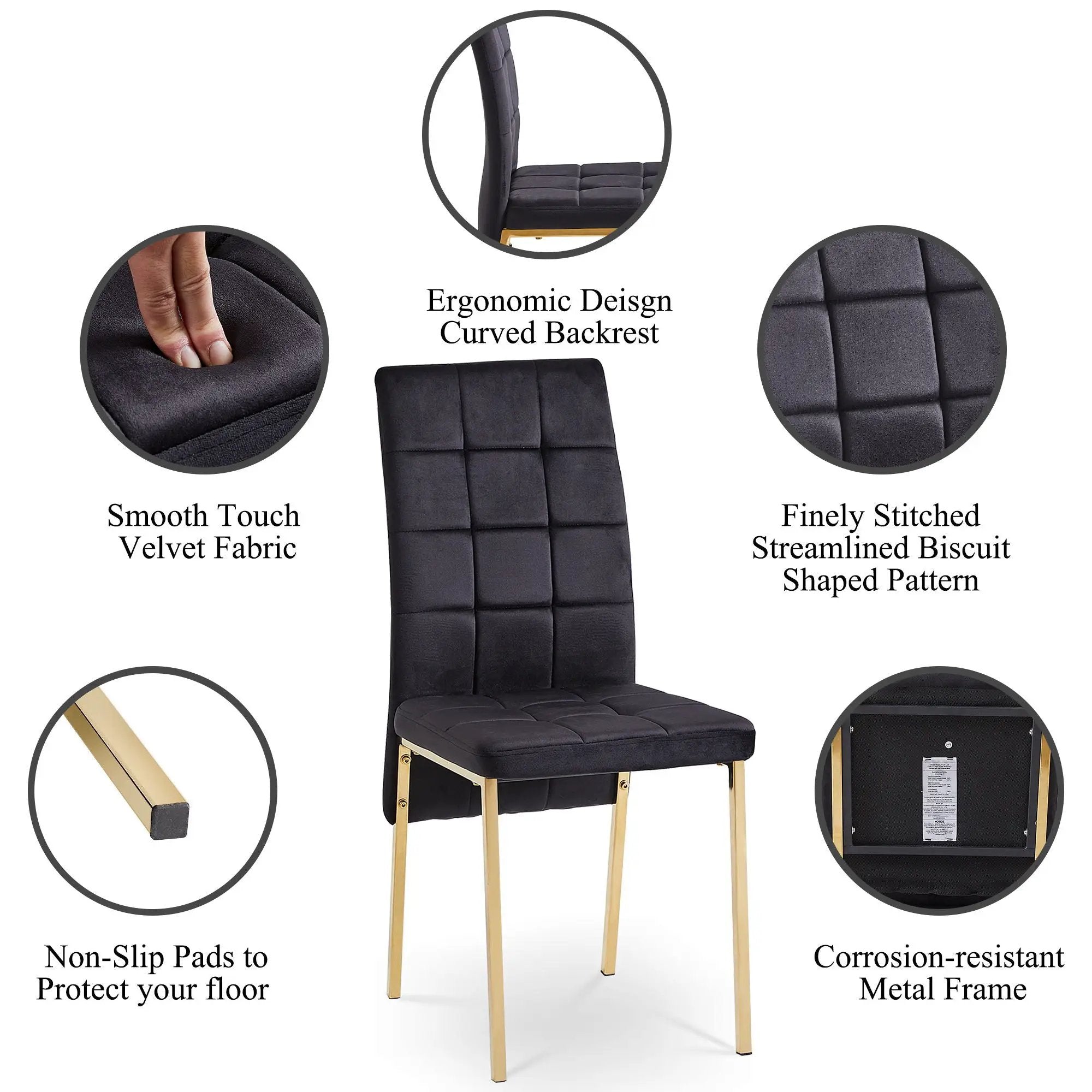 High Back Nordic Dining Chair Modern Chair With Color Legs by HouseOfZazla