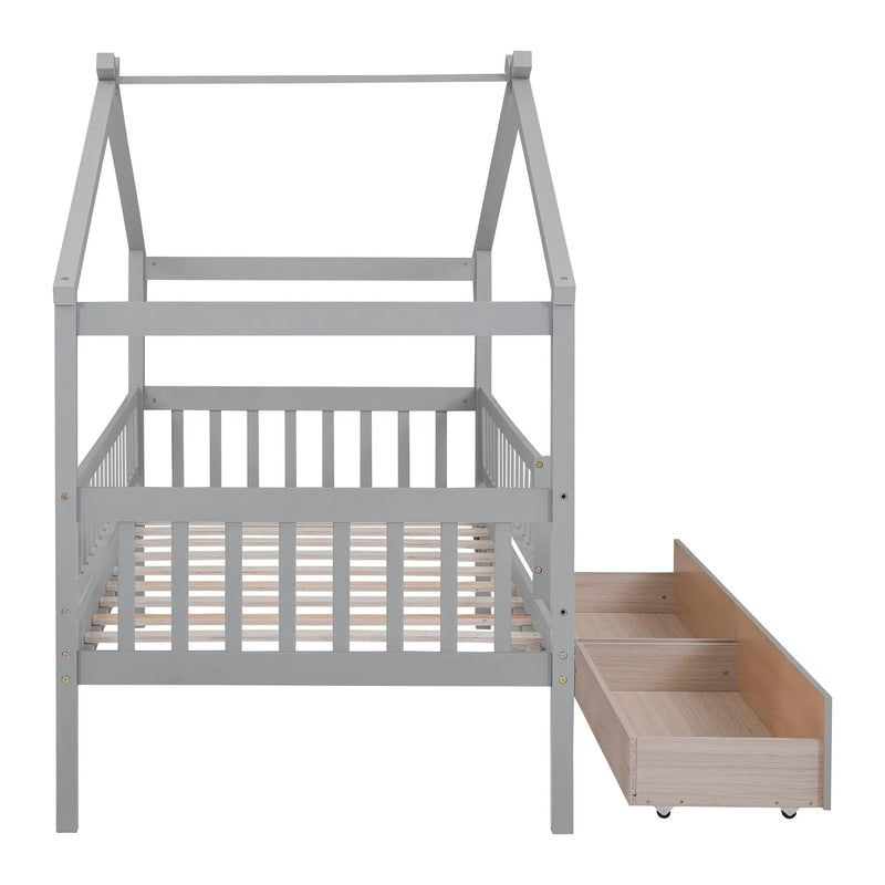 House Bed With 2 Drawers by HouseOfZazla