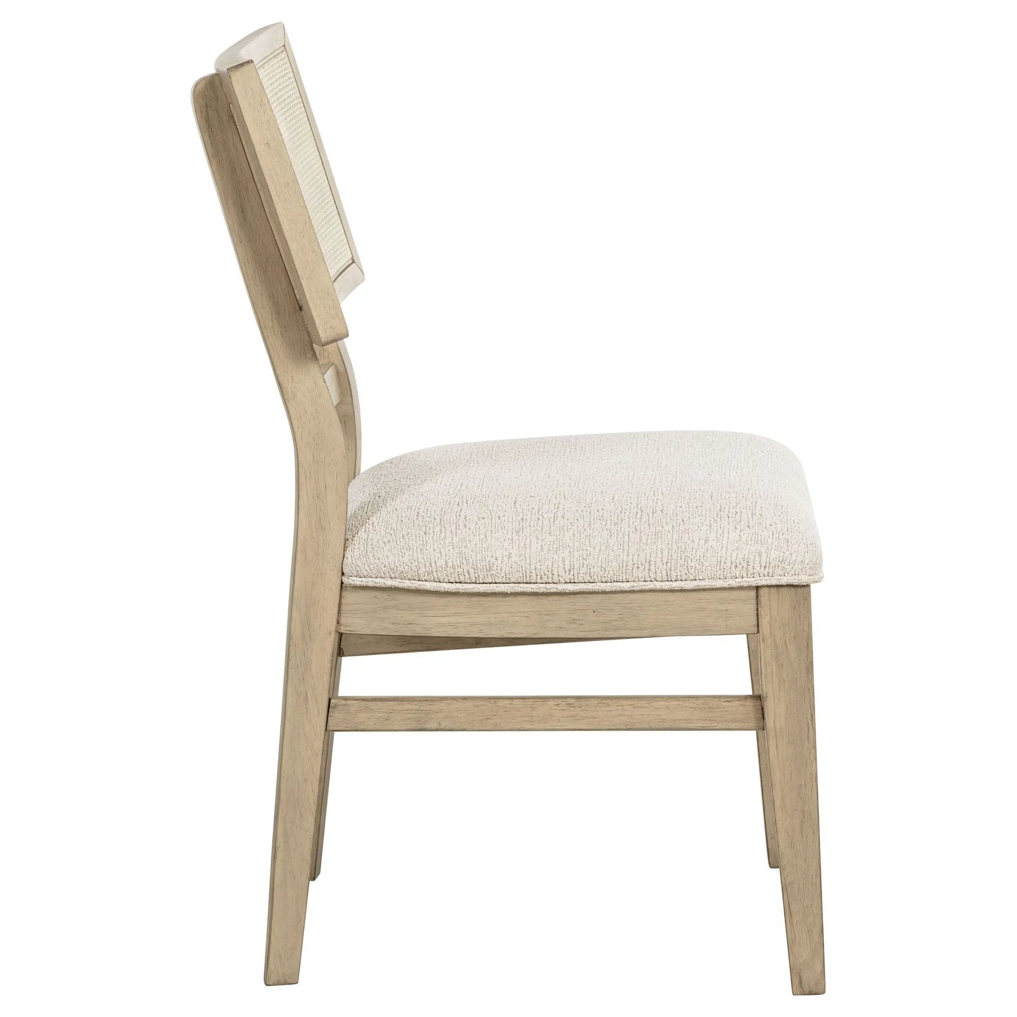 Kailani Rattan Cane Dining Side Chair Beige Oak (Set of 2) by Unique Piece Furniture