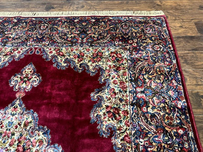 Karastan Rug 8.8 x 12 - Red Floral Kirman - Wool Pile Carpet by Jewel Rugs