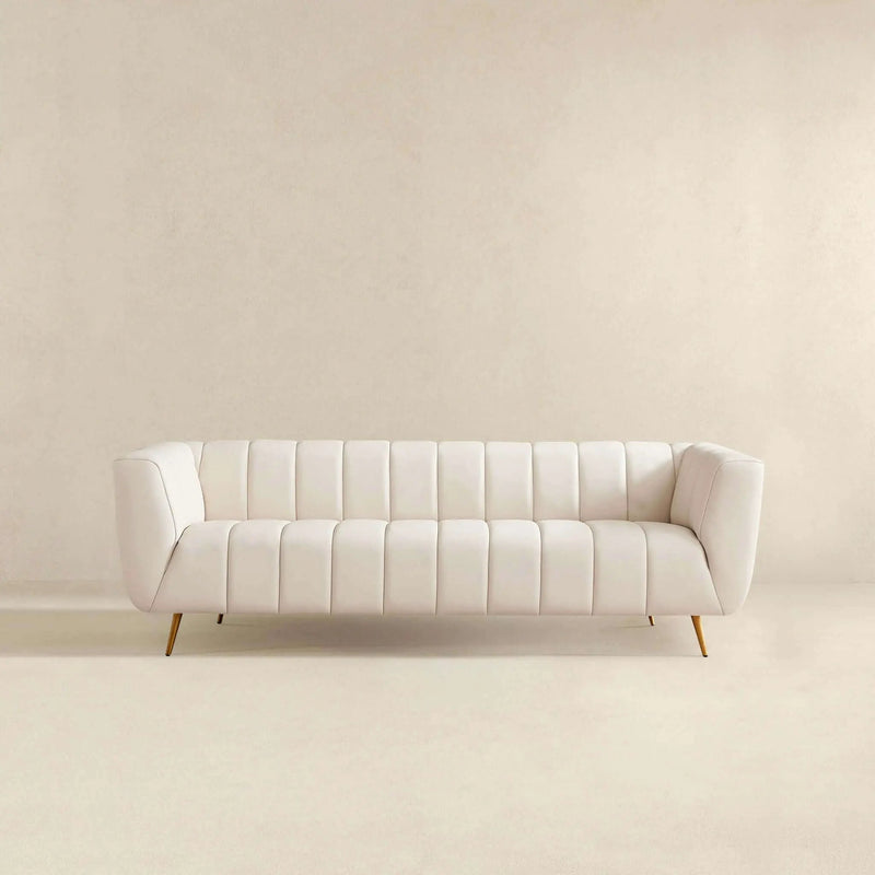 Lamattina - Genuine Italian Channel Tufted Sofa by Unique Piece Furniture