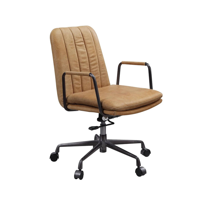 Eclarn - Top Grain Leather Office Chair - Brown by Unique Piece Furniture