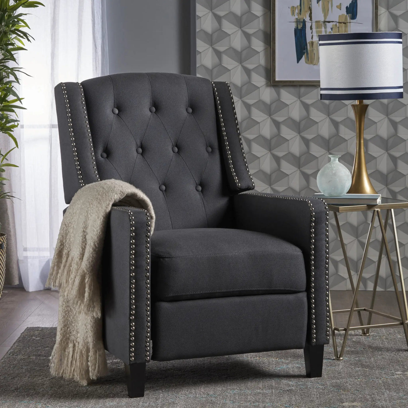 Classic Fabric Push Back Chair by HouseOfZazla