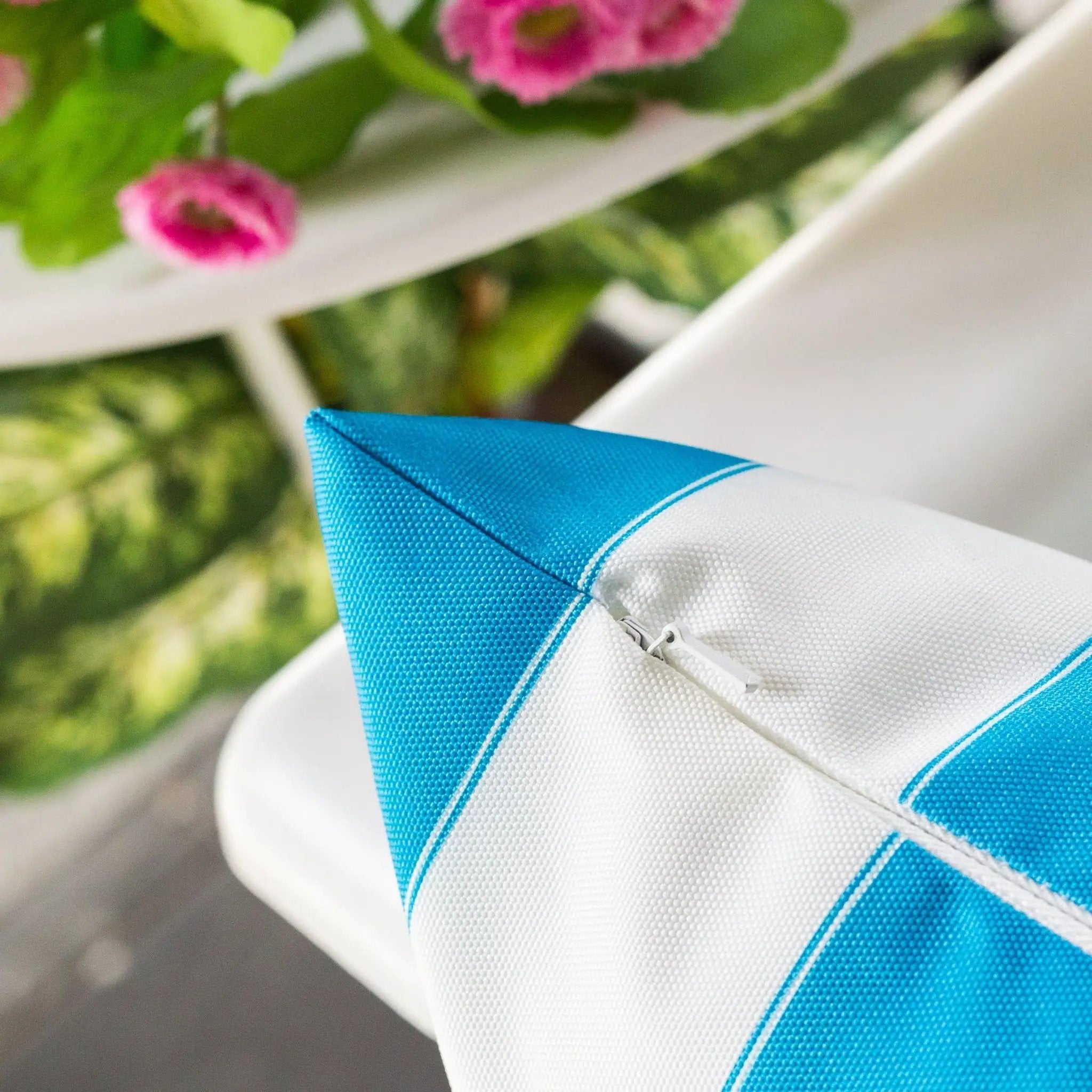 Horizon Stripe Pillow Outdoor & Indoor by Unique Piece Furniture