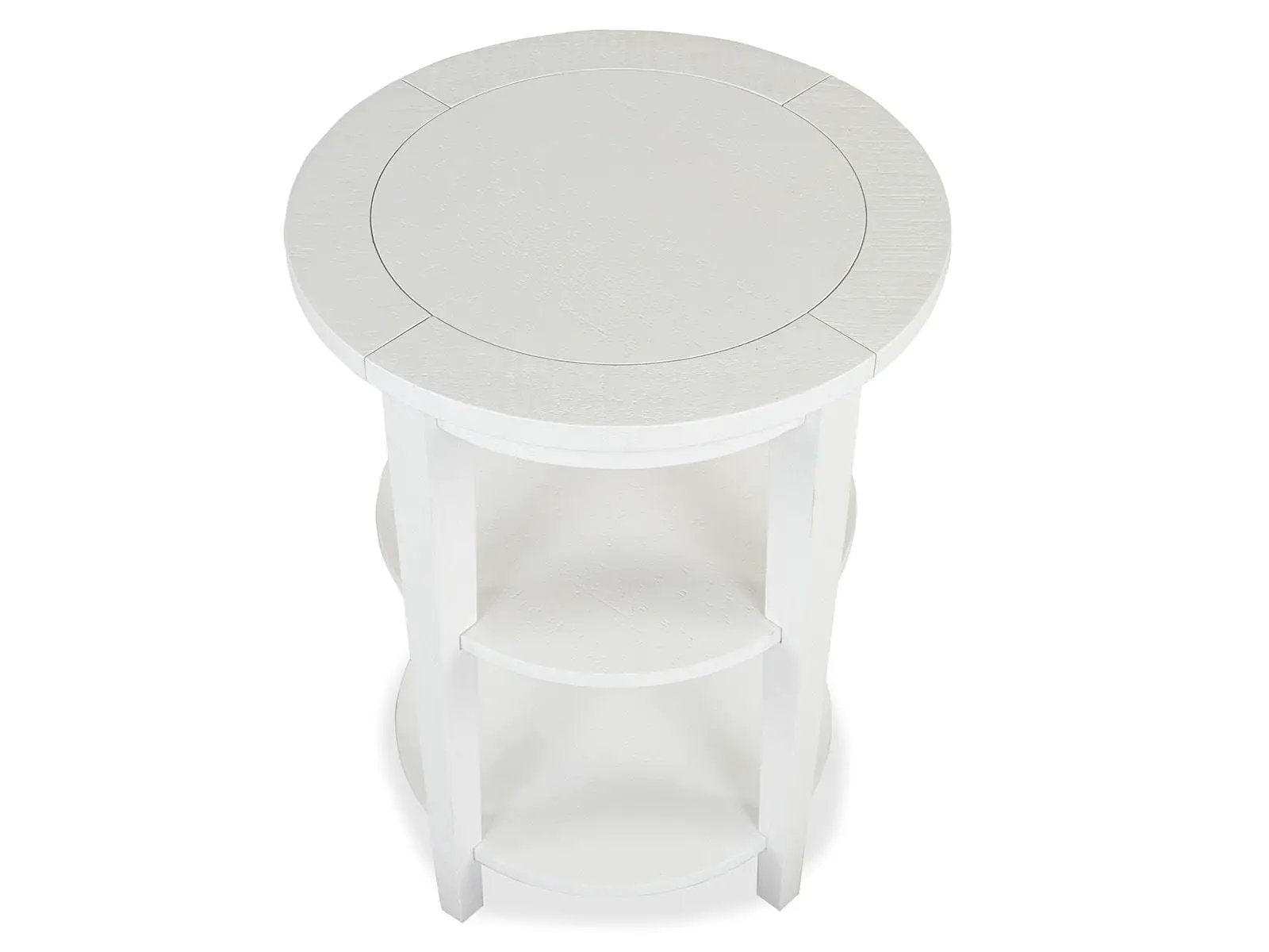 Heron Cove - Round Accent End Table - Chalk White by Unique Piece Furniture