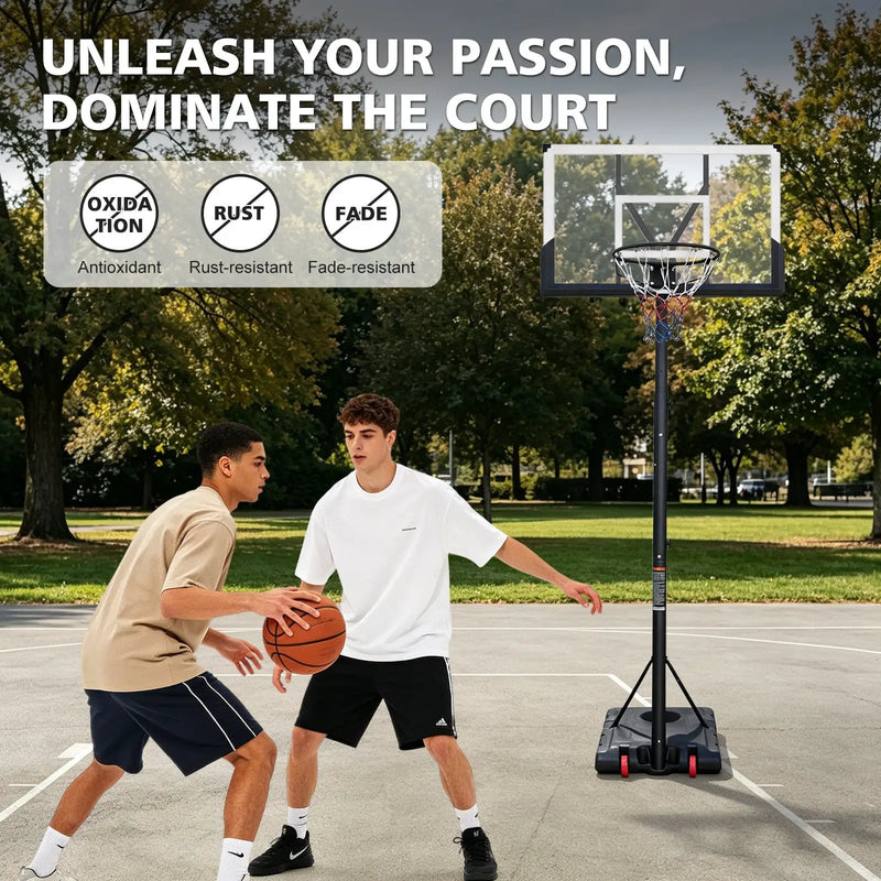 Basketball Hoop with 5.73-10FT Adjustable Height by HouseOfZazla