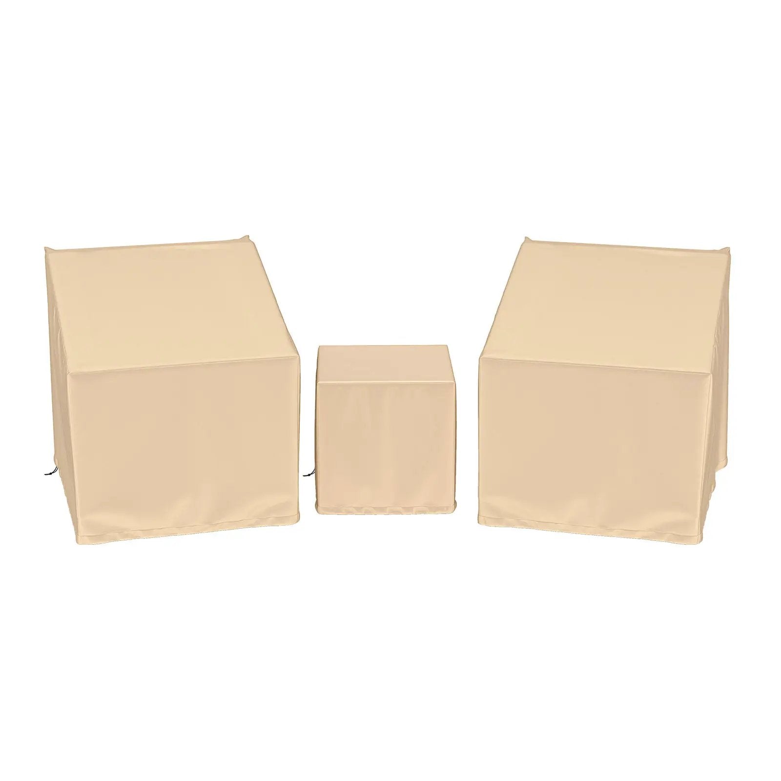 Patio Furniture Covers Waterproof Outdoor Conversation Covers for 3 Pieces Bistro Set-Beige by DirectDeals