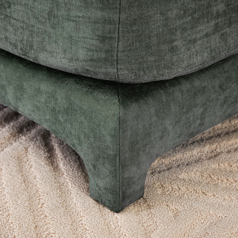 Stylish Sofa With Ottoman And Lumbar Pillows, Ergonomic Design by HouseOfZazla
