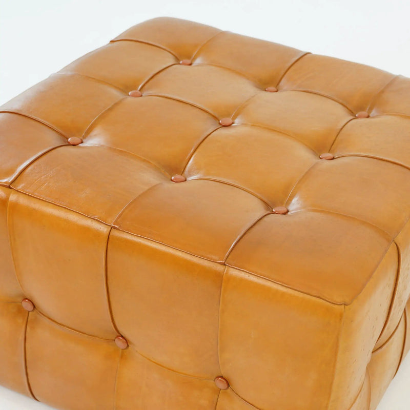 Benjiro - Square Ottoman - Tan by Unique Piece Furniture