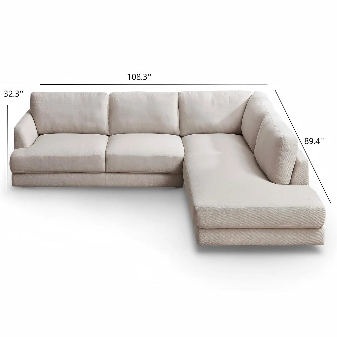 Glander - Comfortable Cozy Sectional Sofa by HouseOfZazla