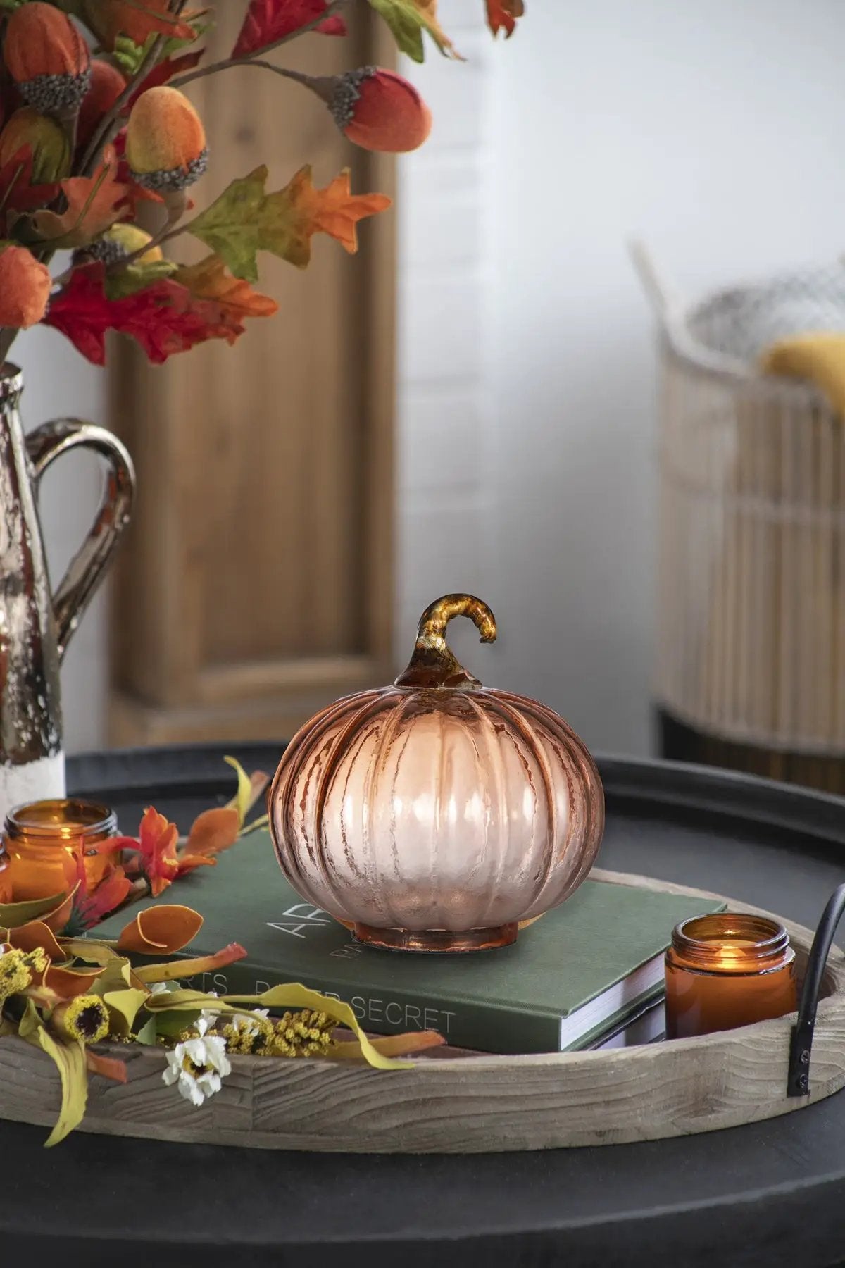 Set of 8 Glass Pumpkins by HouseOfZazla