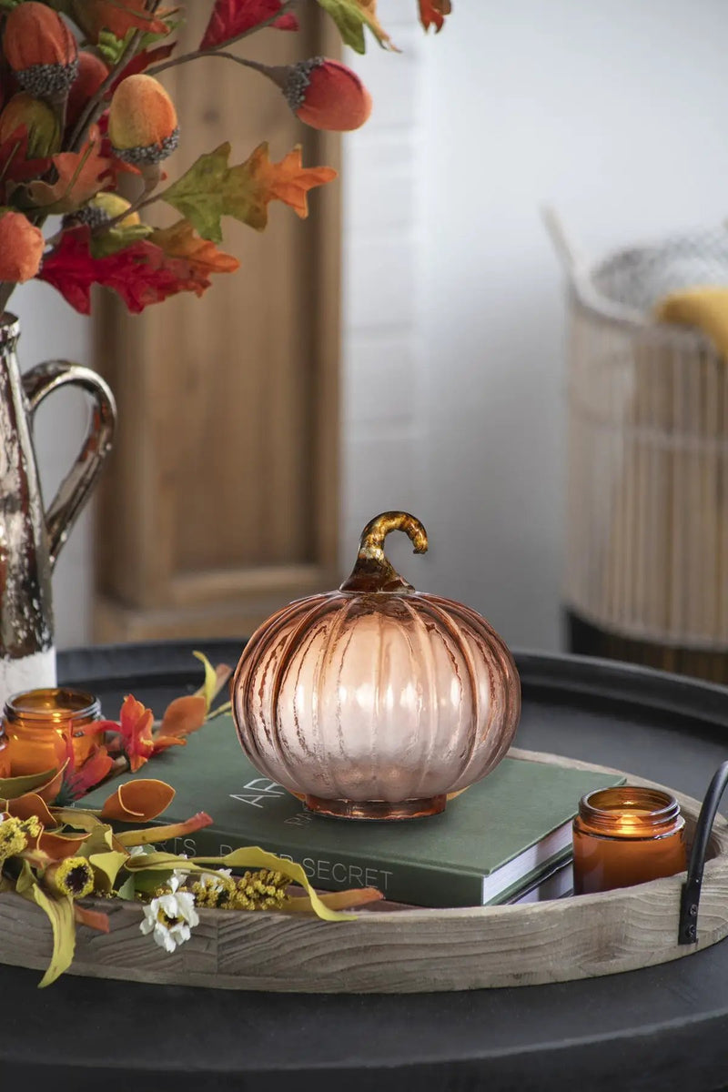 Set of 8 Glass Pumpkins by HouseOfZazla